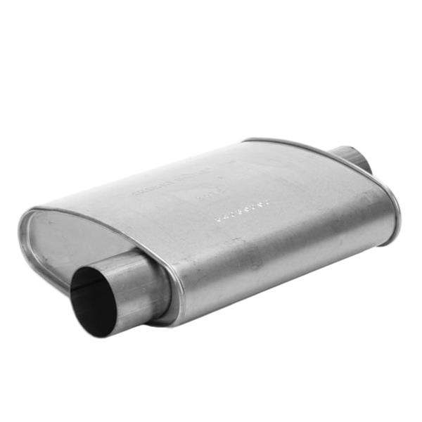 Cherry Bomb Turbo 3" In 3" Out Aluminized Oval Muffler - Click Image to Close